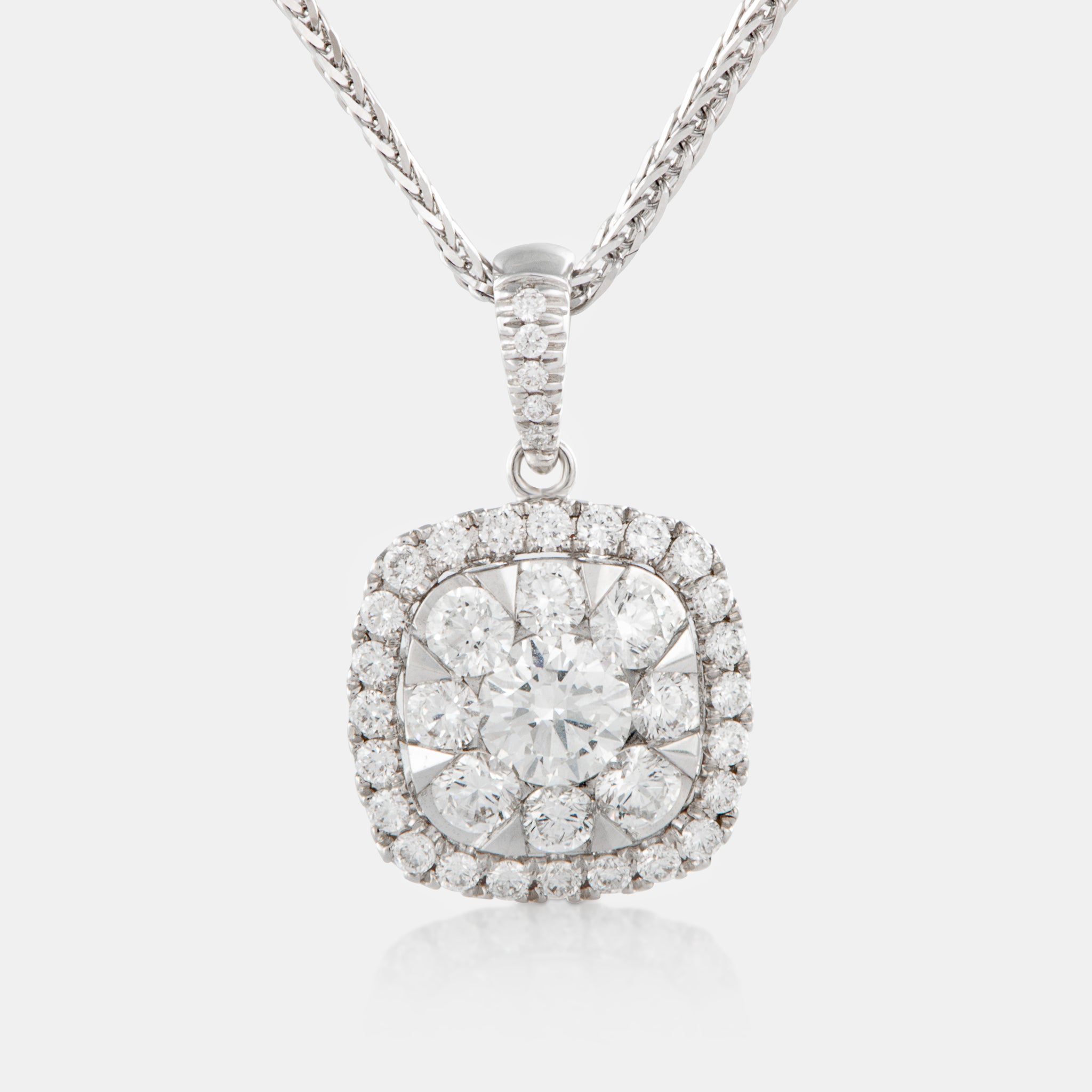 Diamond shops Necklace pendant white gold