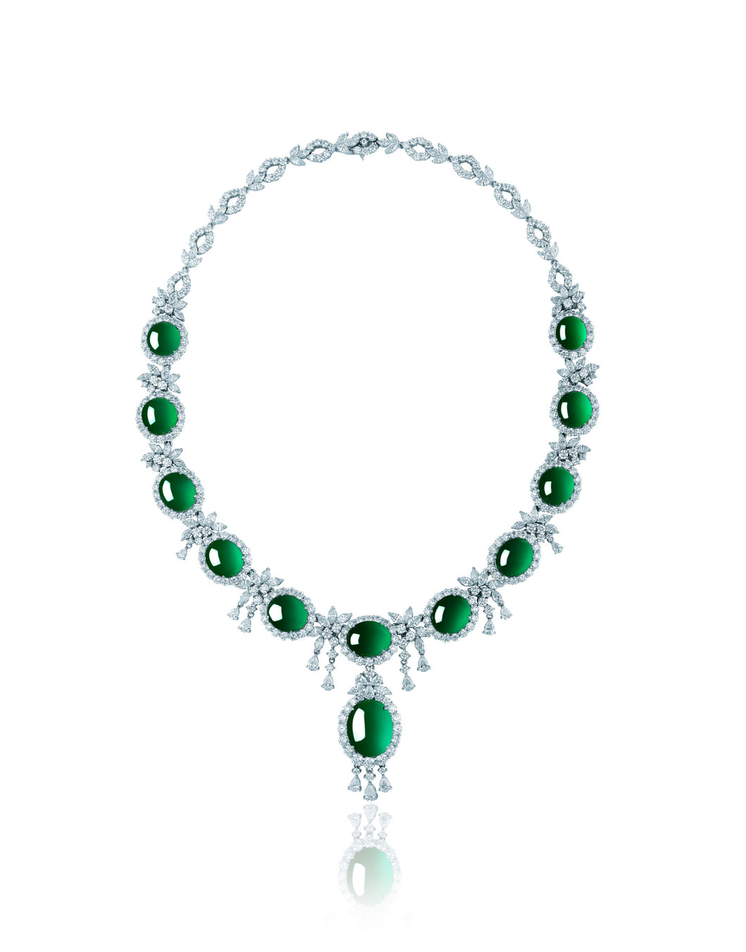 Imperial Jadeite and Diamond Necklace